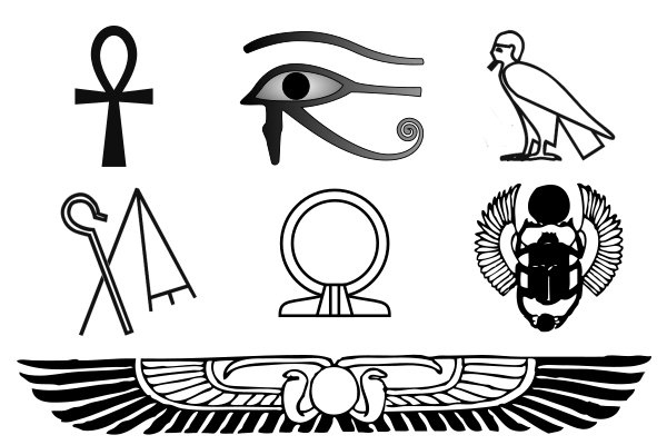 Símbolos espirituales en el antiguo Egipto: El Ojo de Horus, Ankh y otros emblemas egipcios.